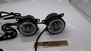 HONDA ACCORD CITY JAZZ HRV CIVIC CRZ YELLOW WHITE FOG LAMP DAYLIGHT DRL CCFL RING WELCOME LIGHT