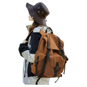 New 2024 Large Capacity Waterproof Outdoor Travel Hiking Computer Backpack Lightweight Dual Shoulder Bag for Women Nylon Material