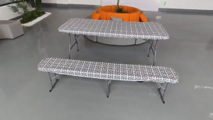 Top Spandex Table Cover Folding Stretchable Table Cloth Washable Dust Protection Rectangle Table Cover