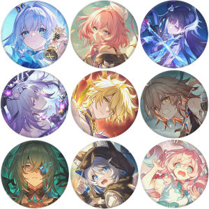 58mm Game Honkai Star Rail AMPHOREUS Aglaea Tribios Mydei Castorice Anaxa Cosplay COSTUME Badge Pin SPTE Tinplate Brooch Prop
