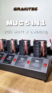 MESIN PRESS MUG 5 LUBANG 11Oz Grakitec