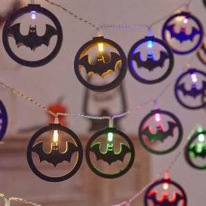 No Brand | Glowing Witch and Skull Lantern String Decorative Props for Halloween