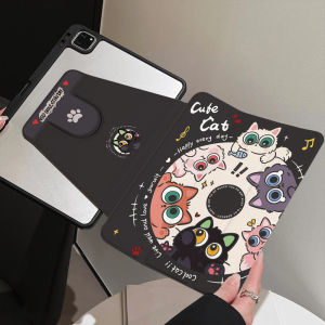 360 ° Bao Da PU Ba Lớp Có Thể Xoay Được Cho Samsung Galaxy Tab S9/S10 FE/A9/A11 - Vỏ Máy Tính Bảng Thiết Kế Hình Động Vật Hoạt Hình Đầy Màu Sắc Với Các Tính Năng Bảo Vệ
