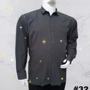 MBS 1196 Plus Size 2XL - 7XL Men Smooth Shirt Long Sleeve Biggest Size & Large Cutting Saiz Besar Kemeja Lelaki Lengan Panjang Kain Licin