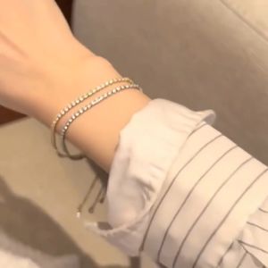 Gelang Serut Full Permata Simple Anti Karat Anti Alergi L21E