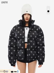 SMFK | Reflective Floral Print Down Jacket