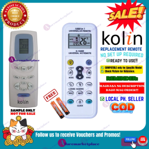 KOLIN AIR Conditioner Remote Universal [**Mag Basa B4 Umorder**] KOLIN AIRCON WINDOW TYPE AC Remote NON-INVERTER OR INVERTER KOLIN Aircon Remote alluremarketplace2nd