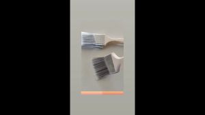 ชุดแปรงทาสีมืออาชีพ 5 ชิ้น - แปรงทาสีน้ำ สีน้ำมัน คละปลายเฉียง และปลายแบน ด้ามจับไม้ตามหลักสรีรศาสตร์ ปลอกสแตนเลสทนทาน ขนาด 1" 1.5" 2" 2.5"