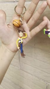 Bandai | 2026 Cute Toy Story 5 Woody And Buzz Lightyear Doll Keychain Bag Cartoon Pendant Anime Figure Accessory For Birthday Gift