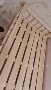Wooden Baby Bed Baby Cot Katil Bayi Attached to Parents Bed w/Staircase Sleep Bedroom Guard Rails Wooden Infant Toddler Rocking Cradle