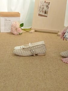 Daphne | French Style Mary Jane Flat Shoes Breathable Mesh Low-cut
