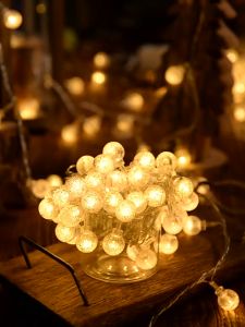 KKSKY Connectability 220V String Lights Christmas Lights Outdoor 100 Led Crystal Light 8 Modes Waterproof Garden Decor RGB Warm White color Buy 1 Take 1 COD