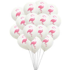 15pcs flamingo latex balloons summer beach party decoration wedding Hawaiian Party Balloon bridal shower supplies aloha balloon
