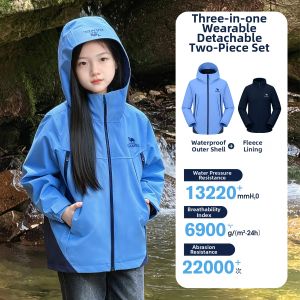 CAMEL | 3-in-1 2026 New Model Water-resistant Hooded Jacket