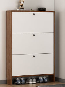 Solid Wood Entrance Door Shoe Cabinet 13cm Thin Pure Solid Wood 15cm Narrow Style Home Entrance 13cm Slim Model 17cm