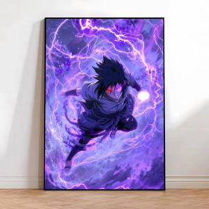 Bandai | 5D DIY Diamond Painting Kit Naruto Sasuke Uchiha Anime Art Full Drill Rhinestone Mosaic Wall Decor Craft Kit Home Gift