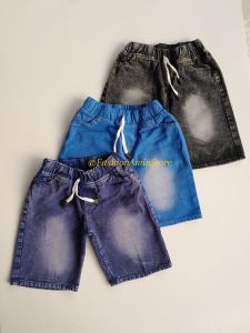 CELANA PENDEK JEANS ANAK PAKET HEMAT 3PCS / CELANA ANAK LAKI LAKI USIA 2 - 11 TAHUN