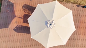 2.7M Garden Umbrella Heavy Duty Outdoor Umbrella Patio Umbrella Foldable Big Sunshade Umbrella Tent with Base Stand For Outside Market Terrace Deck Yard Or Pool Side Outdoor