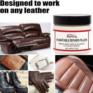 Professional Leather Repair Paste Filler Kit for Scratches Cuts & Holes Car Seat Sofa Furniture Restoration Permanent Paste