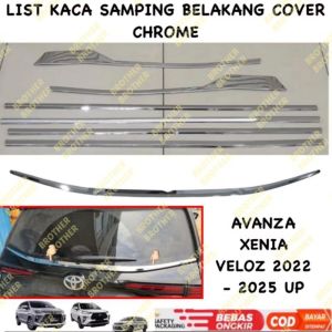 Paket List Kaca Samping Belakang Avanza Xenia Veloz 2022 2023 2024 2025 2026 2027 GR SPORT Up Chrome