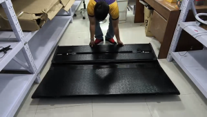 GCAO TRI FOLD TONNEAU COVER ISUZU D-MAX 2012-2015 (ABS) BLACK HT002 (11823)