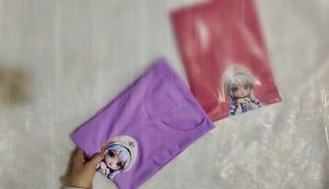 Atasan Kaos Wanita Dewasa Jumbo Oversize Lengan 3/4 Kekinian Viral Terbaru LD 120 XXXL