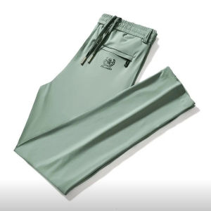 Lce Silk Pants Mens Summer Trendy Brand New Thin Style Quick Drying Air-Conditioned Pants With Casual Pants