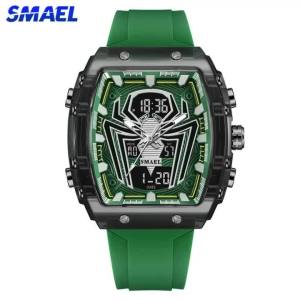 SMAEL 8116 New Mens Watch Multifunctional Sports Waterproof Dual Display LED Night Light Leisure Student Electronic Watch Male