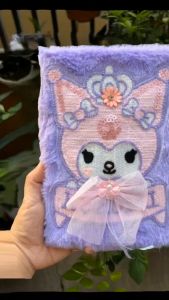 Notebook buku Bulu Sanrio Group Bulu Fur A5 Dairy Import