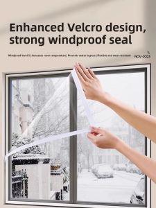 Windproof Winter Window Glass Thermal Film Northeast Insulation Cold Proof Thermal Curtain Super Large Size Home Decorations