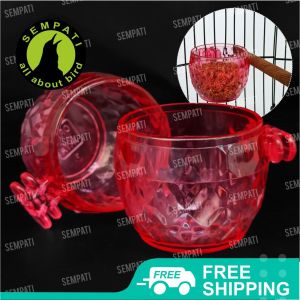 SEMPATI Cepuk Wadah Pakan Minum Burung Bulat Diamond Oriq Jaya