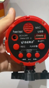 Toa Megaphone Speaker TOA VISERO Amplifier Set VAM-11 Suara Jernih Bisa Rekam Suara Dan Sirine | Pengeras Suara Cocok Untuk Jualan Keliling Motor Rekam Sirine Rekam Suara | Toa Untuk Jualan/Toa Murah/Speaker Toa/Toa Sirine /Toa Suara Keras | Gallery Audio