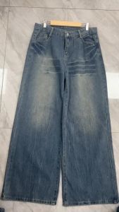 Mens for jeans straight baggy casual pants for men loose long jeans korean style