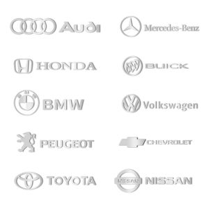 Creative Metal Car Stickers Window Decorative Patches Wiper Control Panel Random Placement for Car Modification