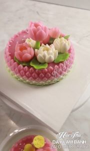 Khuôn silicon Tháp Sen Thái làm bánh rau câu 3D 4D