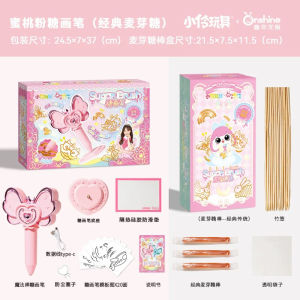 3D Printed Charging Toy Set for Girls Birthday Gift Sugar Painting Brush Set Childrens Handcraft DIY Sugar Person Model Kit