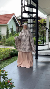 PUSAT MUKENA INDONESIA - MUKENA DEWASA KATUN 2IN1 - MILA