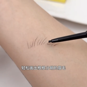 【12แท่ง】ดินสอเขียนคิ้ว 2 in 1 แบบหมุนอัตโนมัติ พร้อมแปรง สีชัด ติดทนนาน กันน้ำกันเหงื่อ ดินสอเขียนคิ้ว 2 หัว