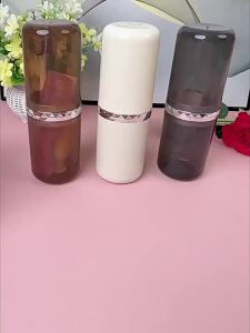 Toothpaste Toothbrush Holder Travel Bathroom Organizer Portable Wash Cup Storage Box Plastic Brush Holder Mouthwash