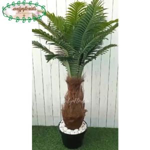 Pohon Artificial Palem Botol T110 Latex Pot Dasar Hitam Hiasan Aesthetic Caffe