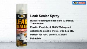 Chai xịt chống thấm dột Bosny Leak Sealer B125 (600ml) đa năng. Che phủ các chỗ rò rỉ và vết nứt.