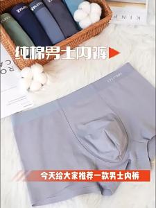 💗🙋‍♀️💗新花公子男士内裤纯棉四角裤衩男生秋冬抗菌透气平角短裤头代发