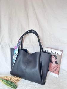 ToteBag Wanita Terbaru 2023 Kekinian Totebag Kerja Kuliah Sekolah ukuran Besar Free Pouch