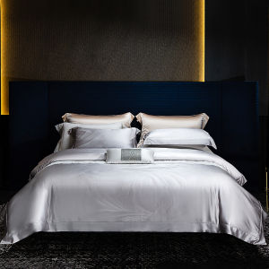 High End European Style Silk Bedding Set Sheets and Duvet Cover