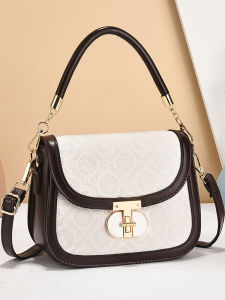 Fashionable Leather Handbag for Women Single Shoulder Slant Cross Small Bag Autumn New Style Popular Match Womens Bag