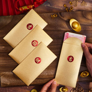 Gold Flakes Matt Envelope Red Packet