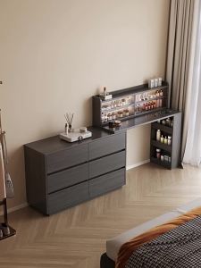 PAMEDI | Bàn Trang Điểm Gỗ Sang Trọng Kết Hợp Tủ Đựng Đồ Có Thể Tùy Chỉnh