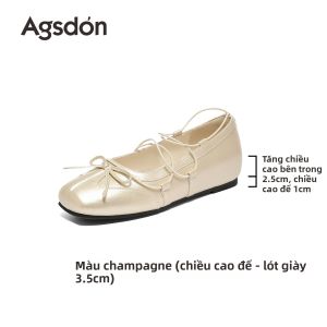 Agsdon | Giày Mary Jane Phong Cách Pháp