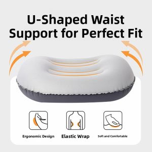 MONLEYTA | Portable Inflatable Travel Lumbar Pillow High Speed Rail Sleep Aid Seat Backrest Cushion Napping Resting Essential Sleeping Aid