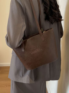 กระเป๋าสะพายไหล่ผู้หญิงไซส์ใหญ่ ฤดูใบไม้ผลิและฤดูร้อน แฟชั่นย้อนยุค กระเป๋าถือแบบสะพายข้าง กระเป๋าถือแบบลำลอง กระเป๋าสตางค์ผู้หญิง